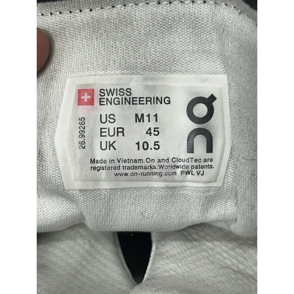 On Cloud Cloudnova Shoes Mens 11 Black Gray Athletic Running Walking Sneaker - Picture 7 of 8